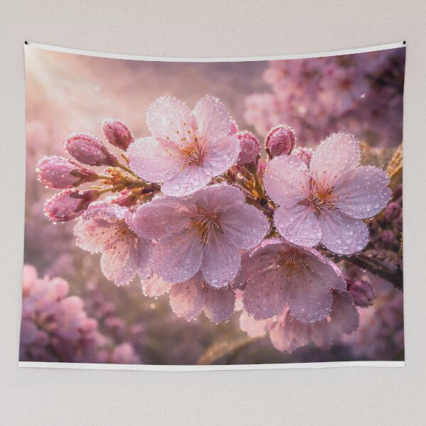 Item preview, Dew-Kissed Cherry Blossoms designed and sold by SpicyWind.