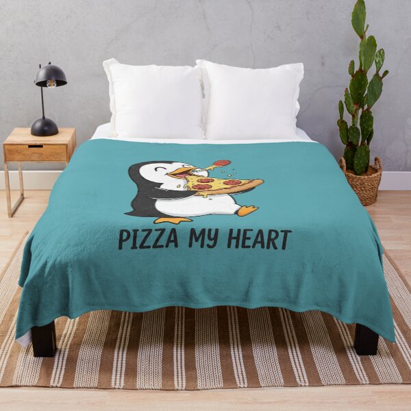 Item preview, Adorable Penguin Eating Pizza - Love Pizza Foodie Gift designed and sold by InkWeaveShop.