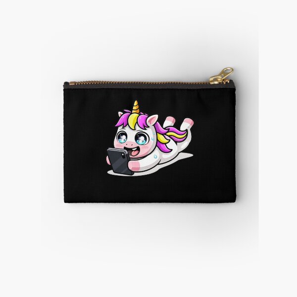 Item preview, Phone Addict Unicorn – Funny Cute Chibi Unicorn Smartphone Design designed and sold by ColorSplash123.