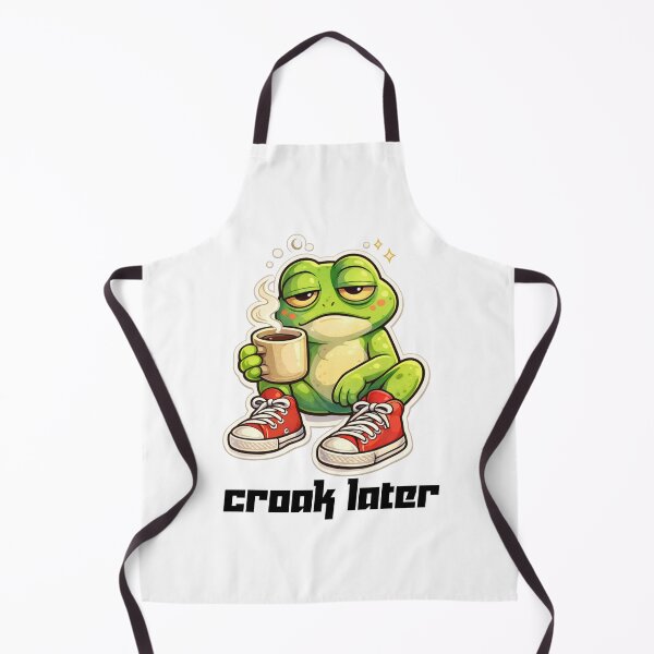 Item preview,  Coffee First, Croak Later frog illustration design designed and sold by It's Bro Brand ★ ★ ★ ★ ★.