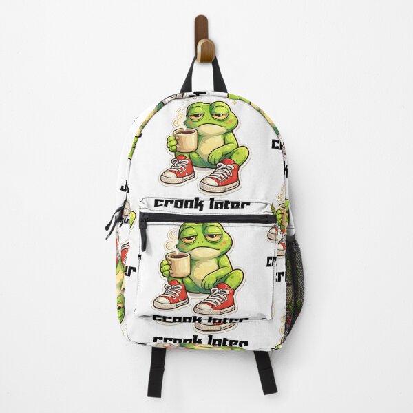 Item preview,  Coffee First, Croak Later frog illustration design designed and sold by It's Bro Brand ★ ★ ★ ★ ★.