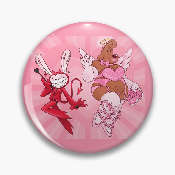 Item preview, sam and max valentine pin up v1 designed and sold by luckyclover7.