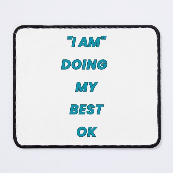 Item preview, I Doing My Best Ok – Funny Broken English Quote Minimal Typography Design designed and sold by Fashionhouse360.