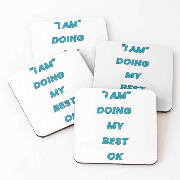 Item preview, I Doing My Best Ok – Funny Broken English Quote Minimal Typography Design designed and sold by Fashionhouse360.