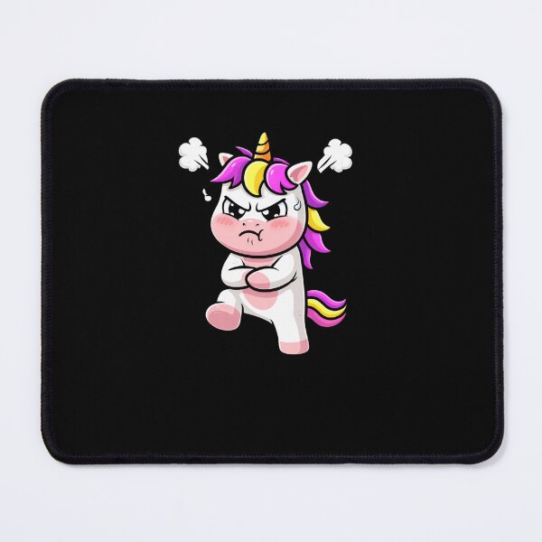Item preview, Angry Monday Unicorn – Funny Grumpy Chibi Unicorn Mood Design designed and sold by ColorSplash123.