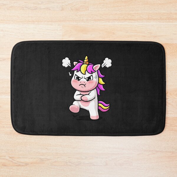 Item preview, Angry Monday Unicorn – Funny Grumpy Chibi Unicorn Mood Design designed and sold by ColorSplash123.