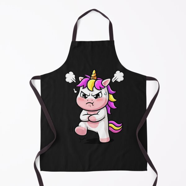 Item preview, Angry Monday Unicorn – Funny Grumpy Chibi Unicorn Mood Design designed and sold by ColorSplash123.