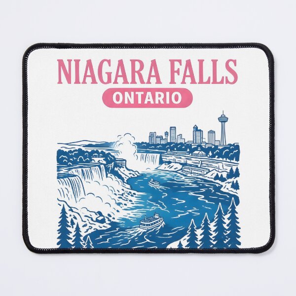 Item preview, Niagara Falls Ontario Canada Cute Pastel Landscape Cityscape designed and sold by HowToCanadian.