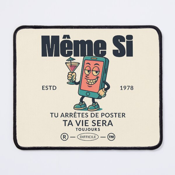 Item preview, Gabon : meme si tu arretes de poster  (Gabonese expression) designed and sold by Peerless-Prime.