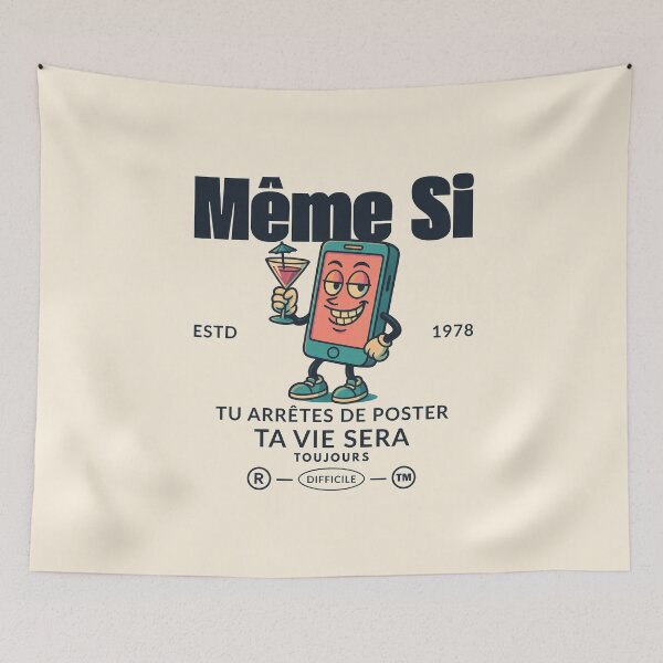Item preview, Gabon : meme si tu arretes de poster  (Gabonese expression) designed and sold by Peerless-Prime.