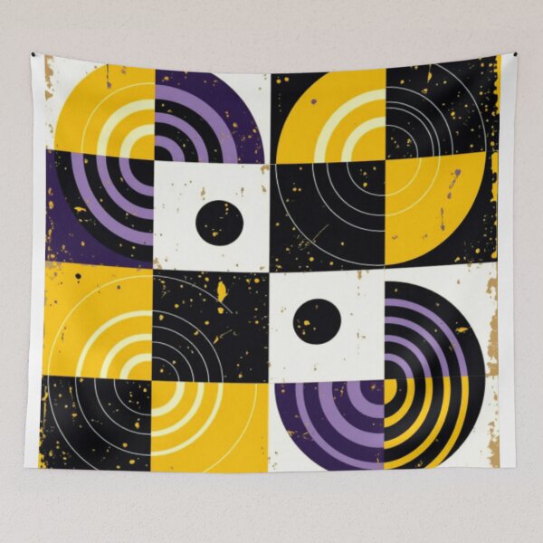 Item preview, analog frequency colorful geometric circular abstract design designed and sold by SmashingDeals.