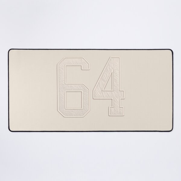 Item preview, Number 64 with realistic wrinkled texture – sporty style designed and sold by charlypicazo.