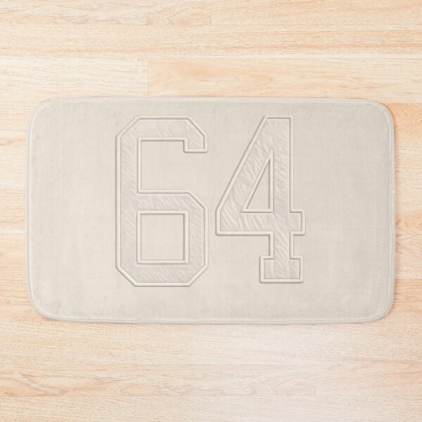 Item preview, Number 64 with realistic wrinkled texture – sporty style designed and sold by charlypicazo.