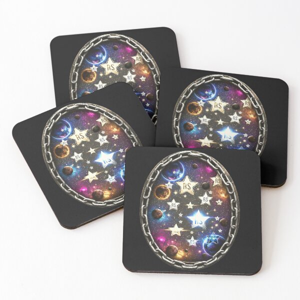 Item preview, RS Galactic Stars & Planets | Sci-Fi Space Aesthetic Chain Frame Art designed and sold by RS-Globalist-.