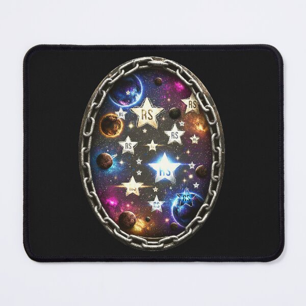 Item preview, RS Galactic Stars & Planets | Sci-Fi Space Aesthetic Chain Frame Art designed and sold by RS-Globalist-.