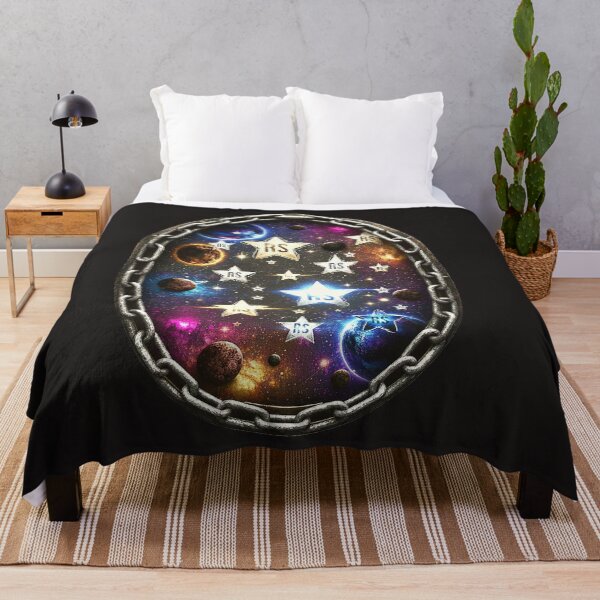 Item preview, RS Galactic Stars & Planets | Sci-Fi Space Aesthetic Chain Frame Art designed and sold by RS-Globalist-.