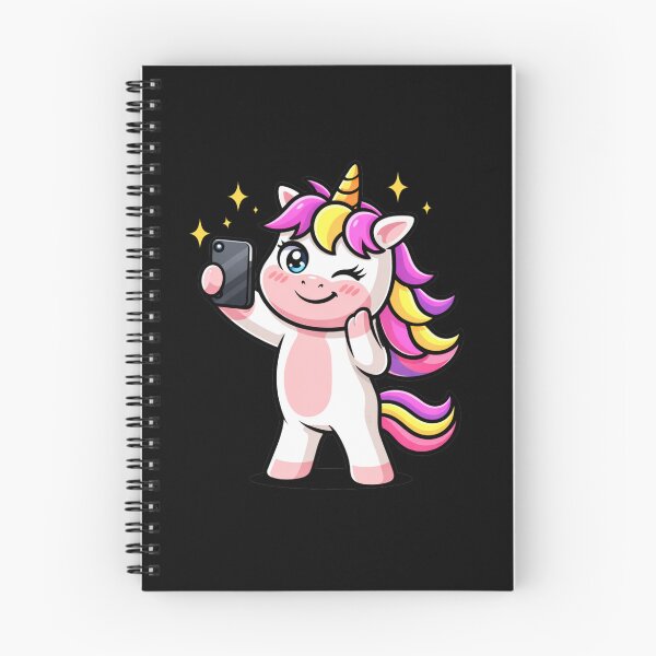 Item preview, Selfie Queen Unicorn – Cute Sassy Chibi Unicorn Aesthetic Design designed and sold by ColorSplash123.