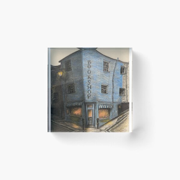 Item preview, Shrew Books, Fowey – Cosy Cornwall Bookshop Illustration Print designed and sold by MelissaJamesIll.