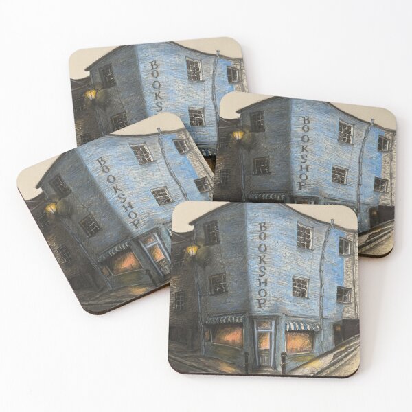 Item preview, Shrew Books, Fowey – Cosy Cornwall Bookshop Illustration Print designed and sold by MelissaJamesIll.