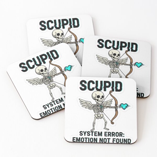 Item preview, Stupid Cupid – System Error Emotion Not Found | Dark Humor Skeleton Valentine Design designed and sold by Forestfrost.
