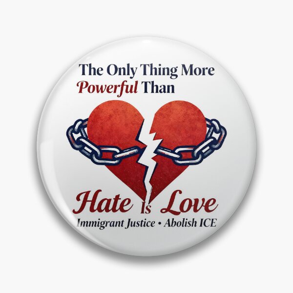 Item preview, The Only Thing More Powerful Than Hate Is Love ABOLISH ICE  designed and sold by Uglyandcute.