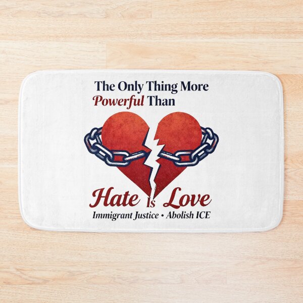 Item preview, The Only Thing More Powerful Than Hate Is Love ABOLISH ICE  designed and sold by Uglyandcute.