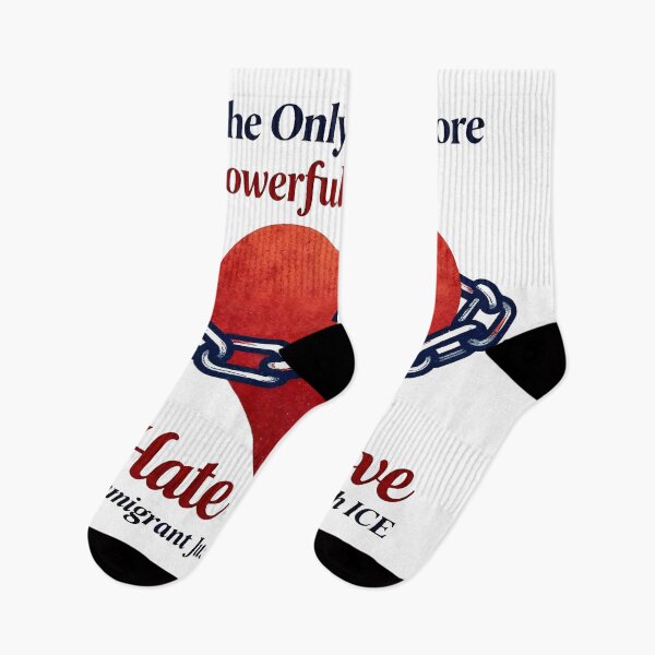 Item preview, The Only Thing More Powerful Than Hate Is Love ABOLISH ICE  designed and sold by Uglyandcute.