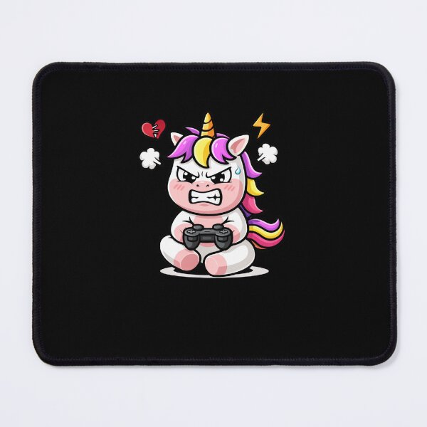 Item preview, Gamer Rage Unicorn – Funny Competitive Gaming Chibi Unicorn Design designed and sold by ColorSplash123.