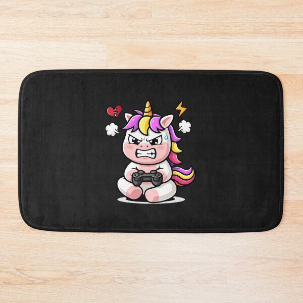 Item preview, Gamer Rage Unicorn – Funny Competitive Gaming Chibi Unicorn Design designed and sold by ColorSplash123.