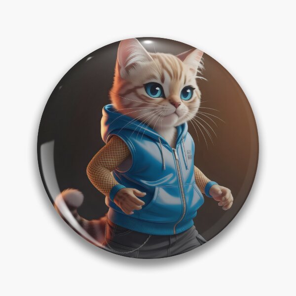 Item preview, Fashionable city cat. designed and sold by MyHappyArtShop.