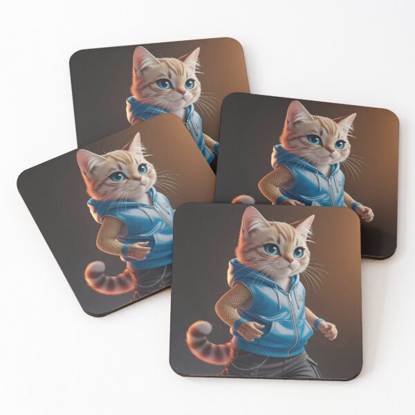 Item preview, Fashionable city cat. designed and sold by MyHappyArtShop.