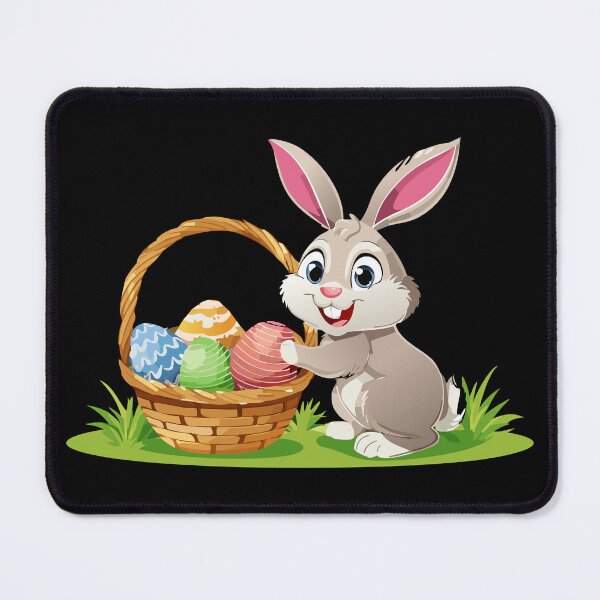 Item preview, Cartoon smiling Easter bunny designed and sold by Danler.