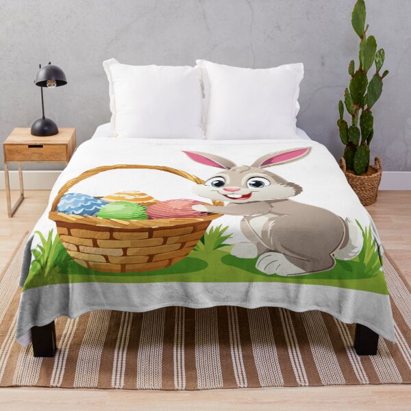 Item preview, Cartoon smiling Easter bunny designed and sold by Danler.