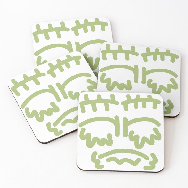Item preview, Stitched Monster Doodle Face – Weird Minimal Character designed and sold by felipemaldonadoart.