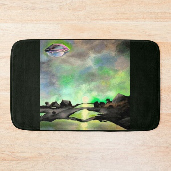 Item preview, UFO hovers over dormant landscape designed and sold by WranaWoda.
