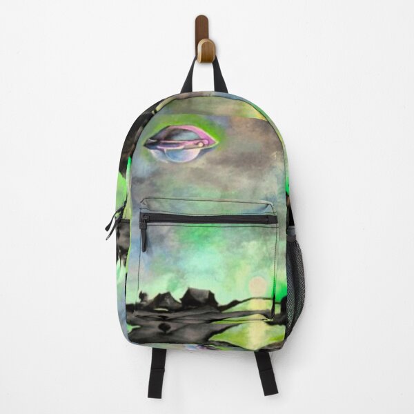 Item preview, UFO hovers over dormant landscape designed and sold by WranaWoda.