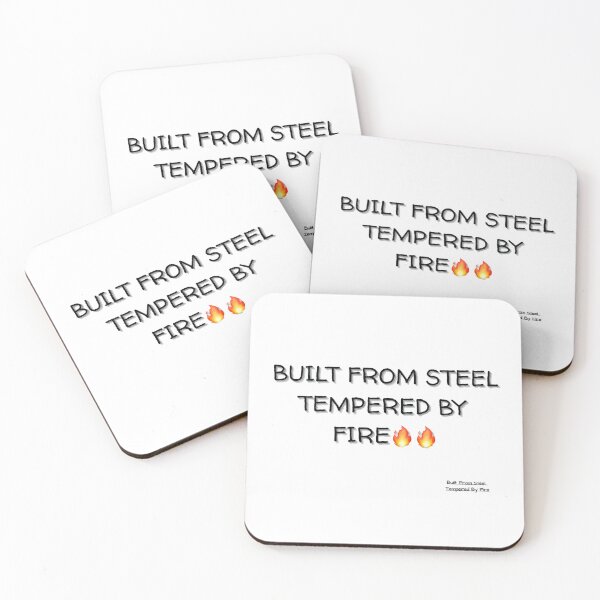 Item preview, Built From Steel. Tempered By Fire – Welder Pride T-Shirt for Metal Fabricators & Welding Professionals designed and sold by IronMade Apparel.