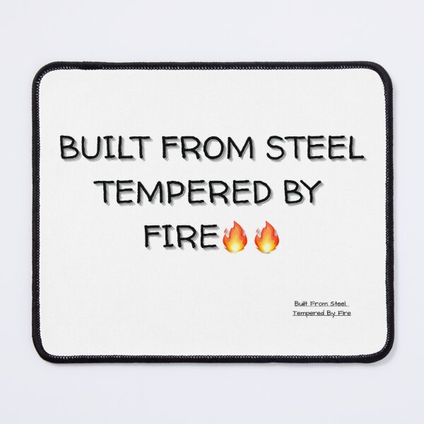 Item preview, Built From Steel. Tempered By Fire – Welder Pride T-Shirt for Metal Fabricators & Welding Professionals designed and sold by IronMade Apparel.