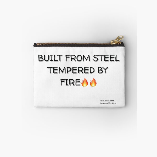 Item preview, Built From Steel. Tempered By Fire – Welder Pride T-Shirt for Metal Fabricators & Welding Professionals designed and sold by IronMade Apparel.
