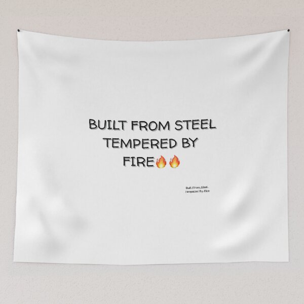 Item preview, Built From Steel. Tempered By Fire – Welder Pride T-Shirt for Metal Fabricators & Welding Professionals designed and sold by IronMade Apparel.