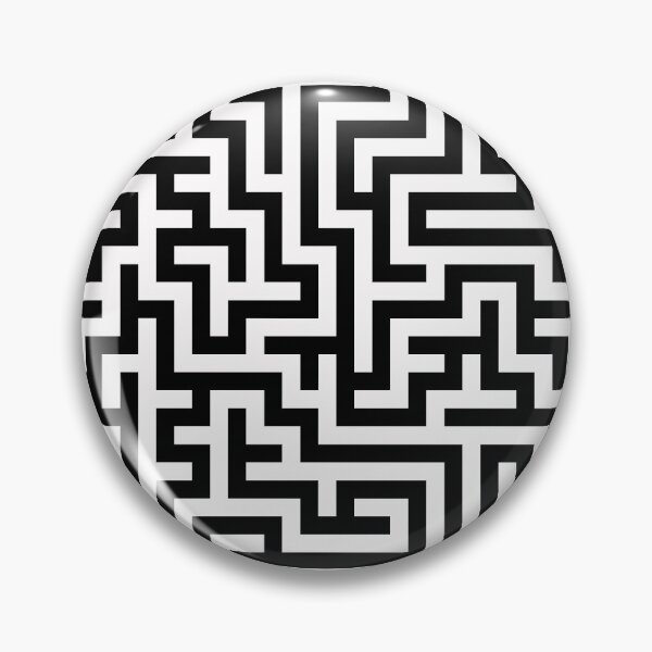 Item preview, 60's Retro Op Art Maze Pattern in Black and White designed and sold by MellowCat.