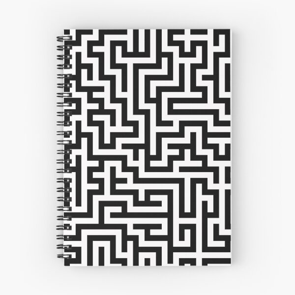 Item preview, 60's Retro Op Art Maze Pattern in Black and White designed and sold by MellowCat.