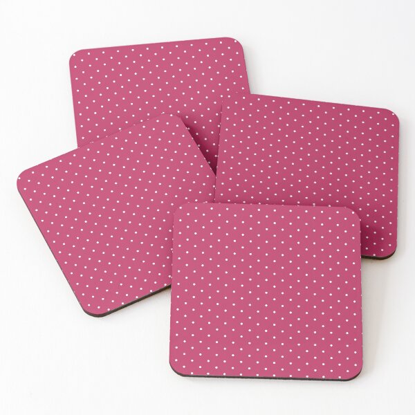 Item preview, Raspberry and white Polka dot pattern designed and sold by RishabhArts1.