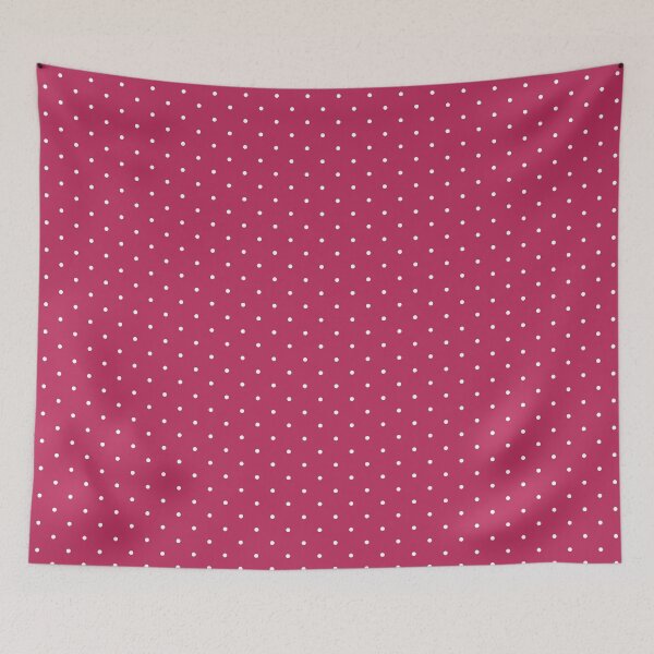 Item preview, Raspberry and white Polka dot pattern designed and sold by RishabhArts1.