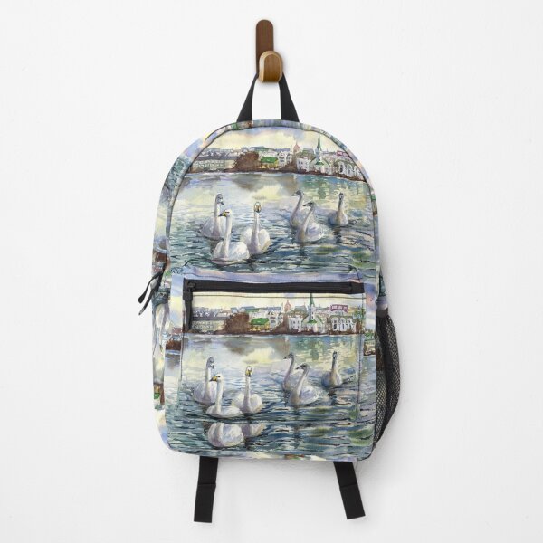 Item preview, Reykjavik view. Iceland watercolor paimting designed and sold by Colibri77.