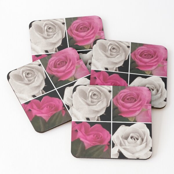 Aperçu de l'œuvre Damier floral inspiré des roses créée et vendue par ecraftsandarts.
