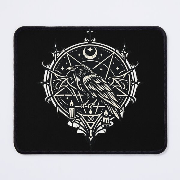 Item preview, Gothic Raven Sigil – Dark Occult Emblem designed and sold by Artistmonkey345.