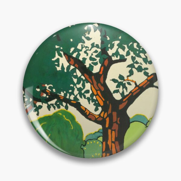 Item preview, Vintage Art Deco Poster | Oxhey Woods by E. McKnight Kauffer | Bold Colors & Simplified Forms | 20th Century Graphic Design designed and sold by artofuniverse.