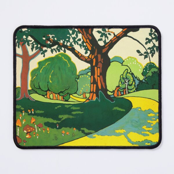 Item preview, Vintage Art Deco Poster | Oxhey Woods by E. McKnight Kauffer | Bold Colors & Simplified Forms | 20th Century Graphic Design designed and sold by artofuniverse.