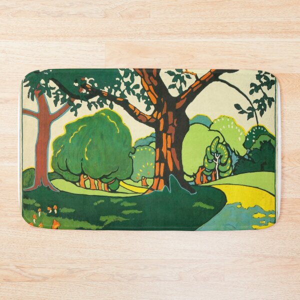 Item preview, Vintage Art Deco Poster | Oxhey Woods by E. McKnight Kauffer | Bold Colors & Simplified Forms | 20th Century Graphic Design designed and sold by artofuniverse.